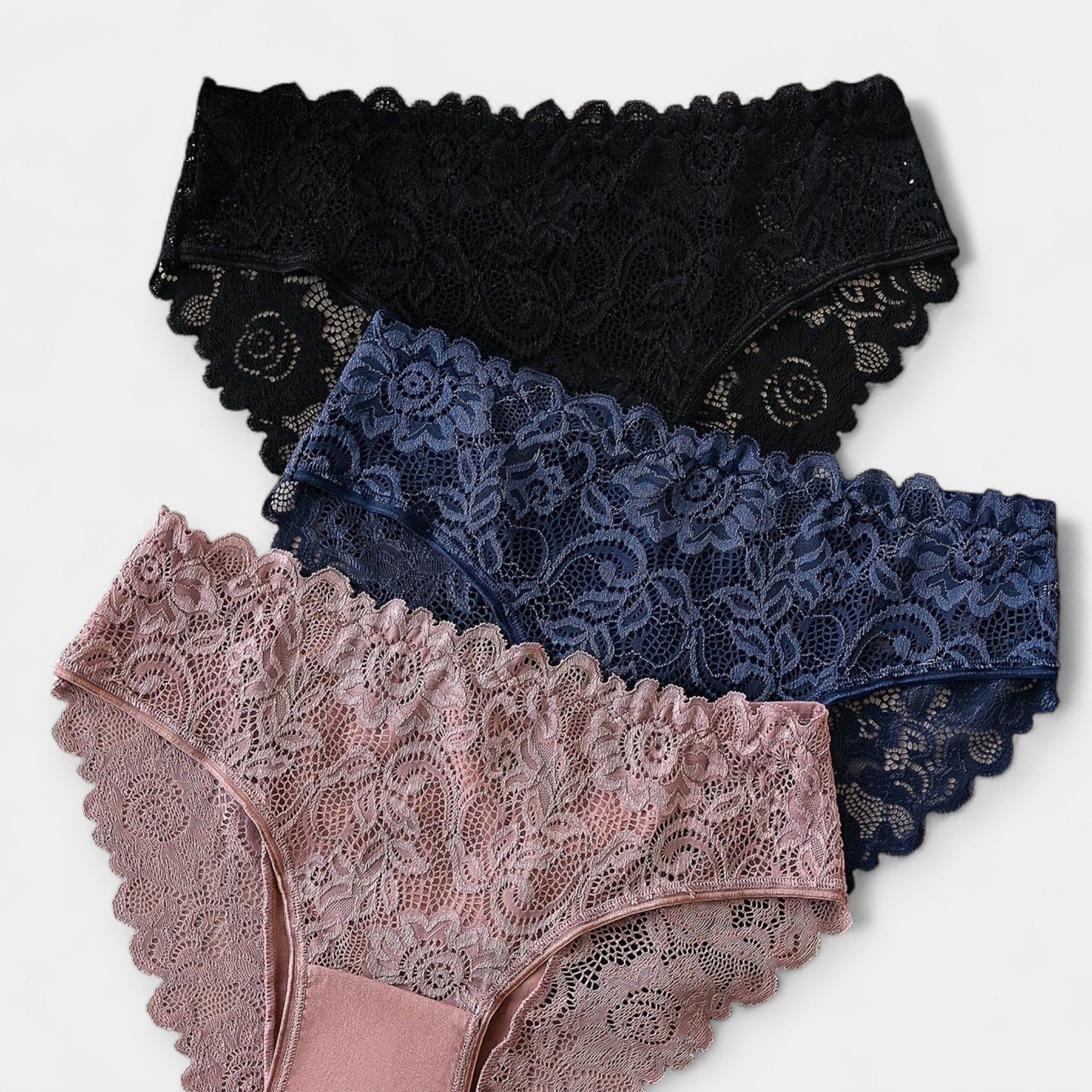 Dantel Detaylı 3'lü Slip Set