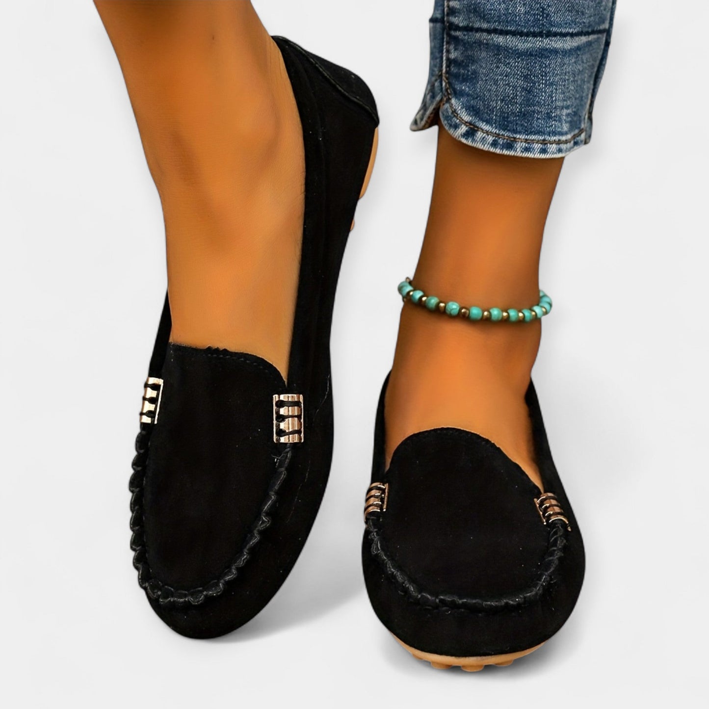 Metal Detaylı Loaferler