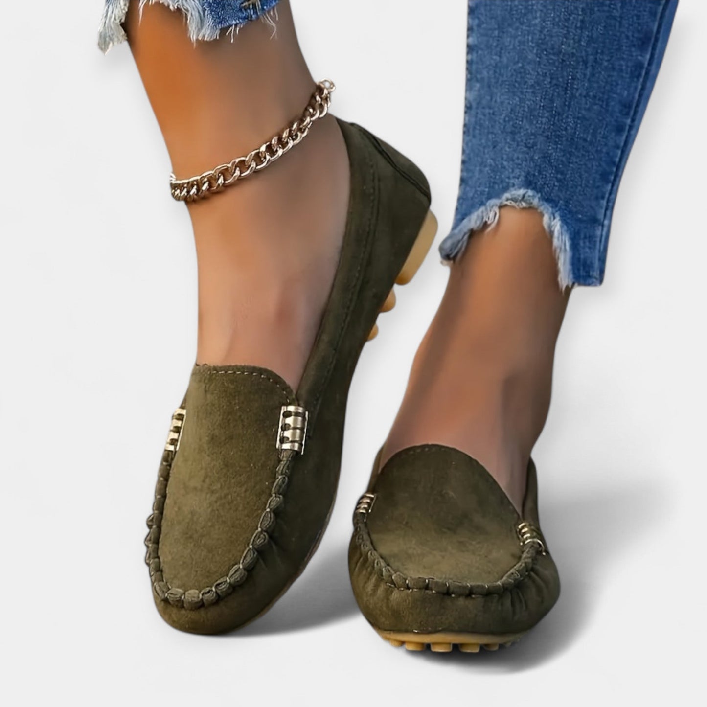 Metal Detaylı Loaferler