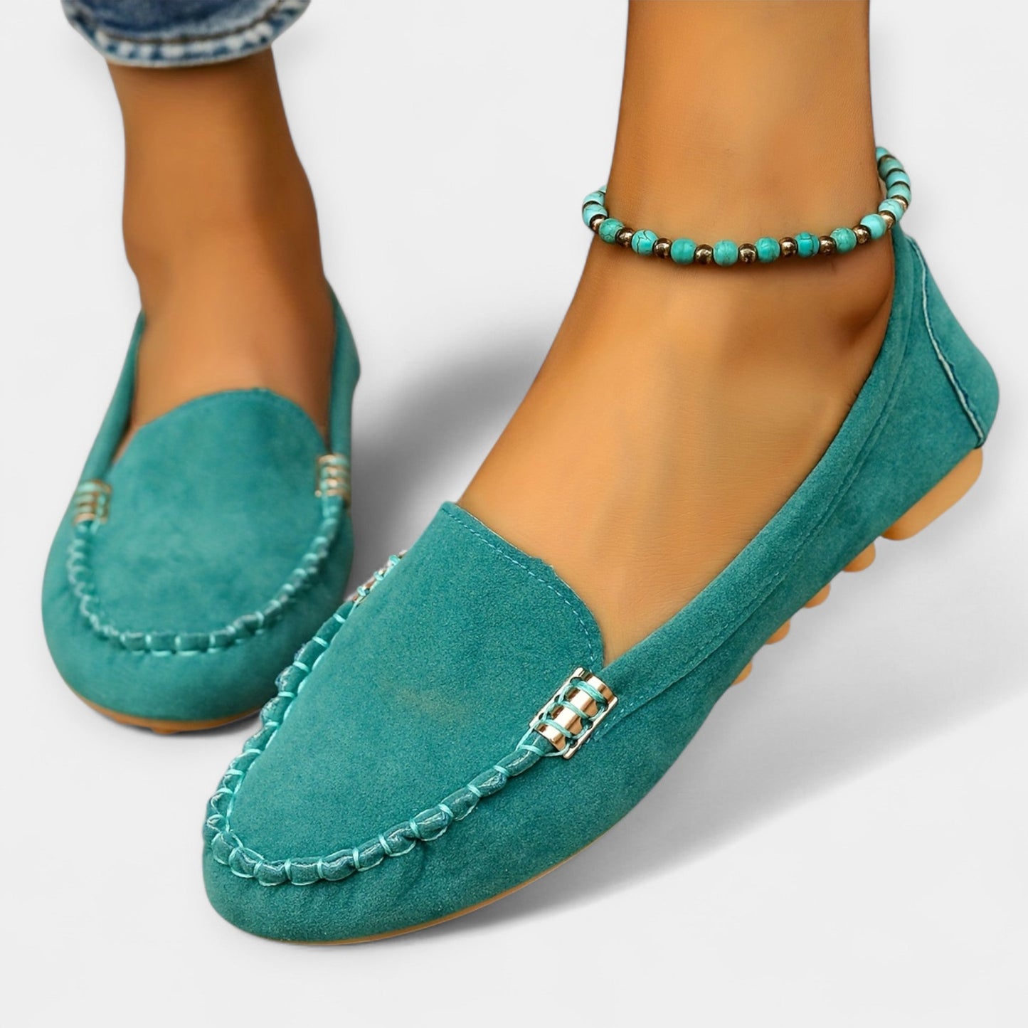 Metal Detaylı Loaferler