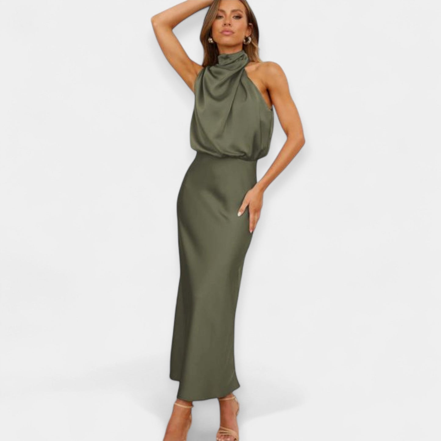 Maxi Off-Shoulder Elbise