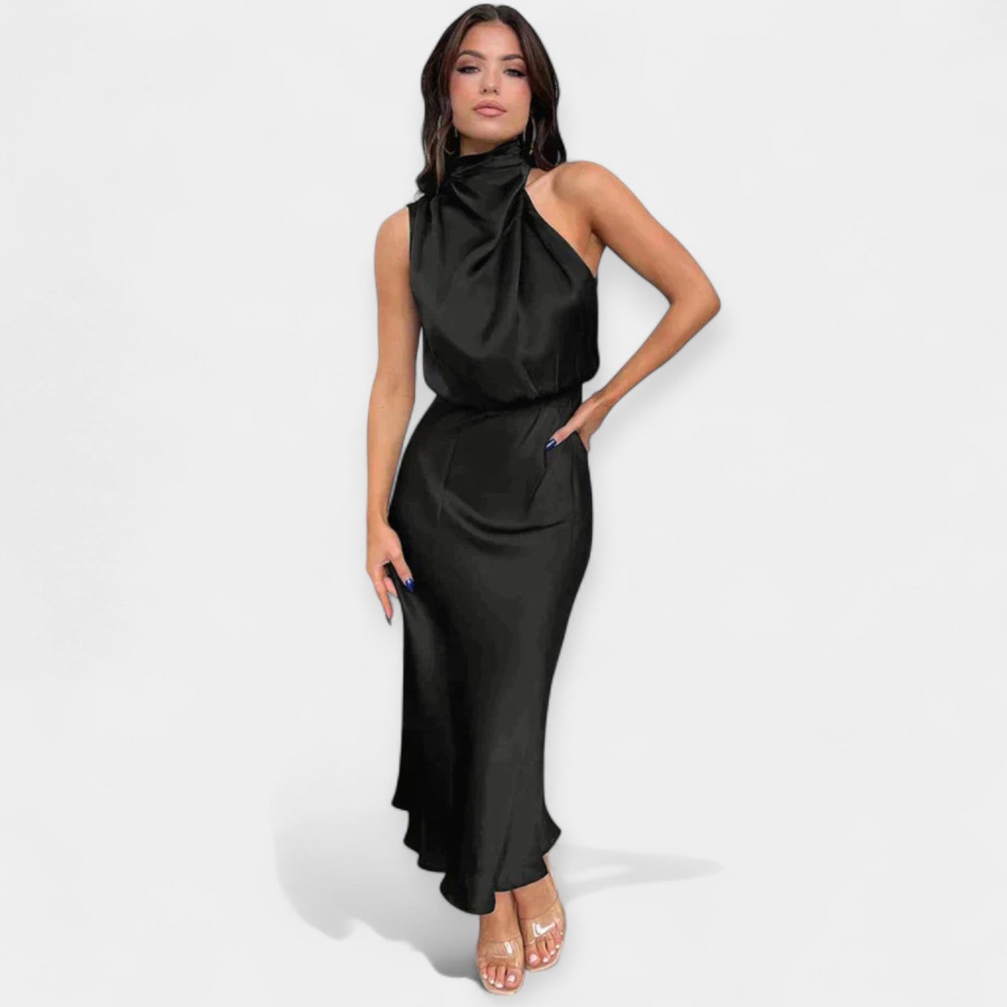 Maxi Off-Shoulder Elbise