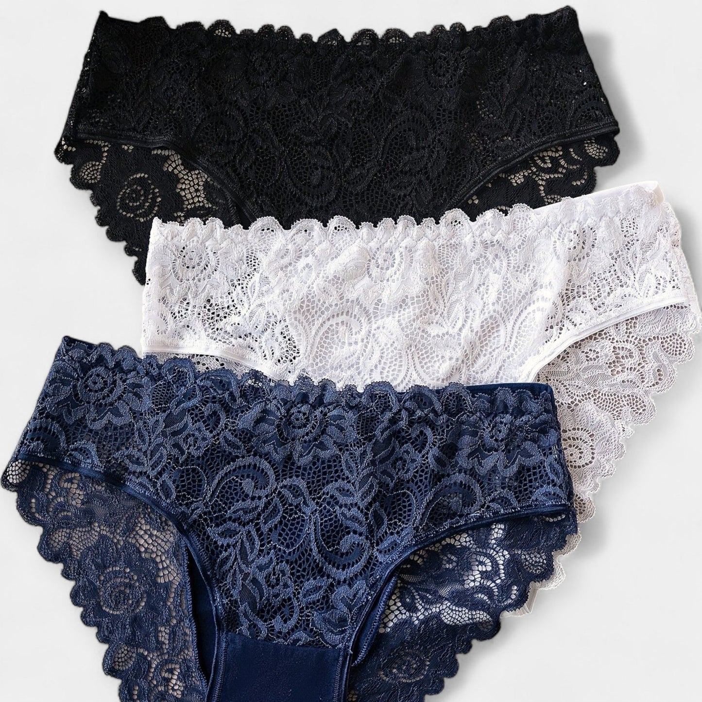 Dantel Detaylı 3'lü Slip Set