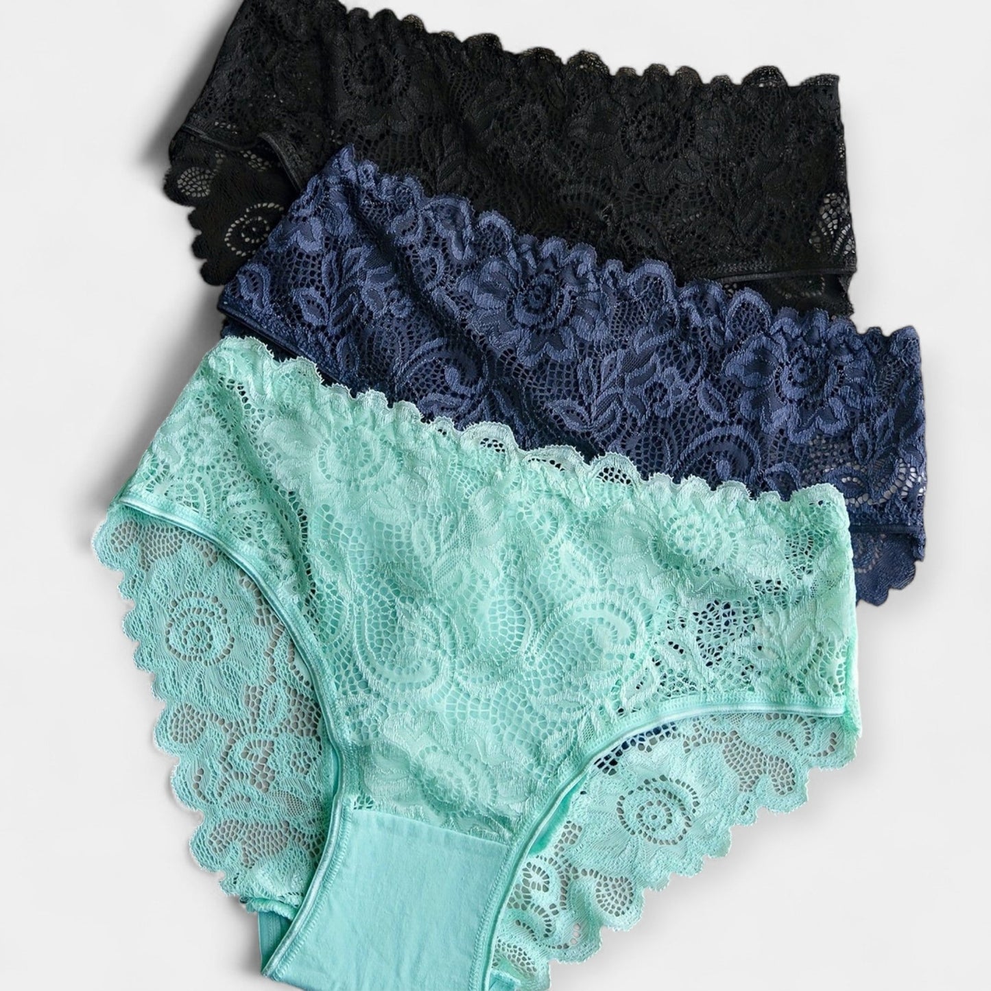 Dantel Detaylı 3'lü Slip Set