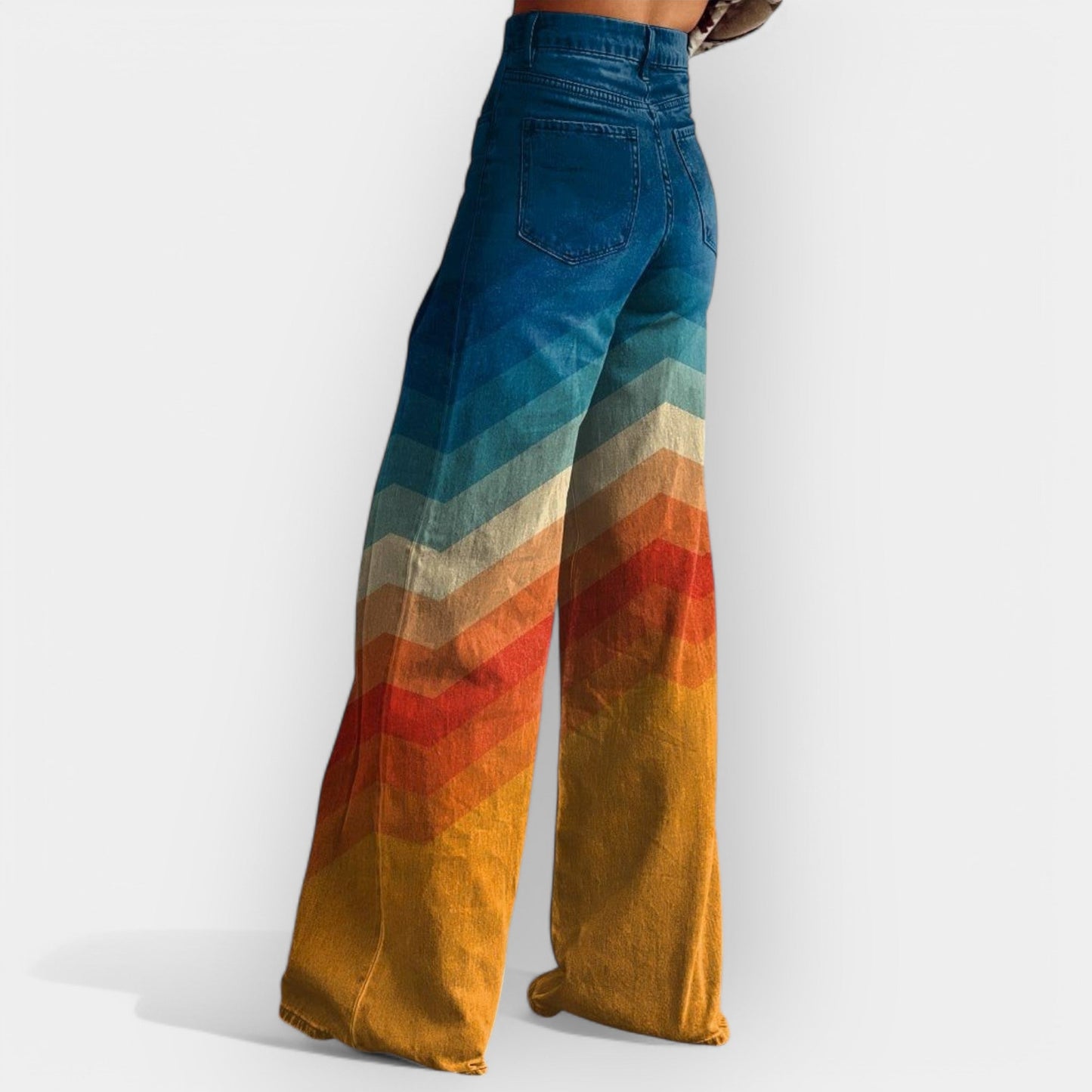 Yüksek Bel Flare Pantolon