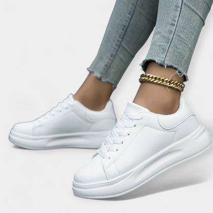 Beyaz Deri Sneakers