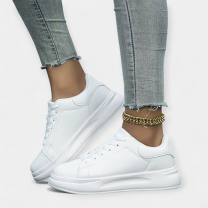 Beyaz Deri Sneakers