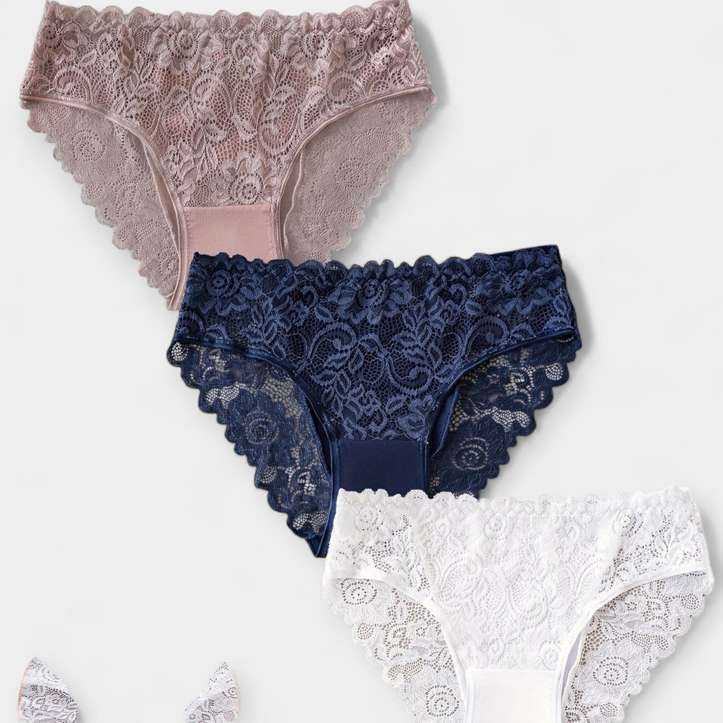 Dantel Detaylı 3'lü Slip Set