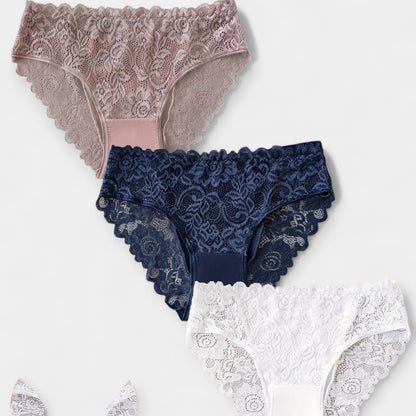 Dantel Detaylı 3'lü Slip Set
