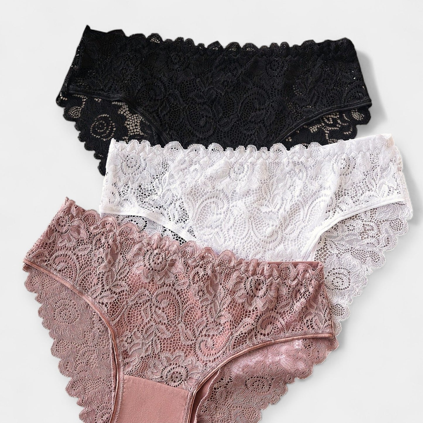Dantel Detaylı 3'lü Slip Set