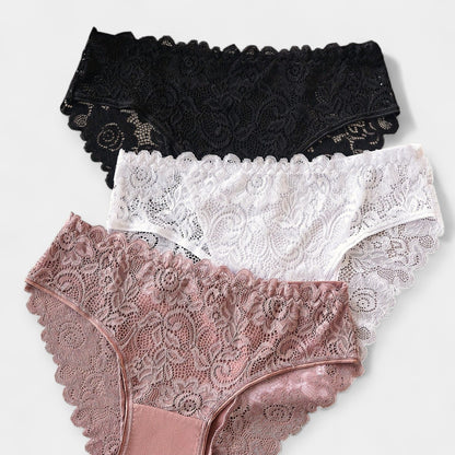 Dantel Detaylı 3'lü Slip Set