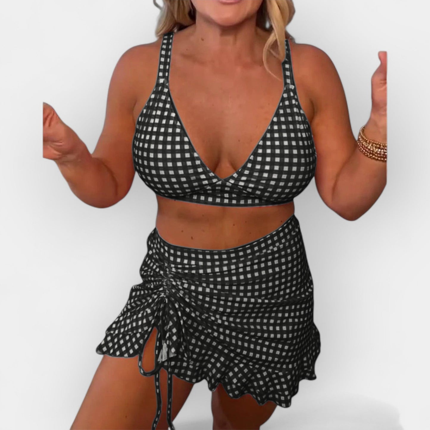 Ekose Bikini Etekli