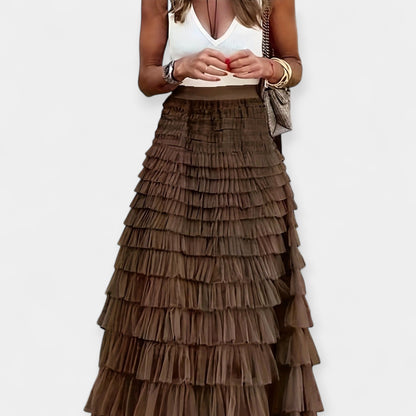 Boho File Detaylı Etek