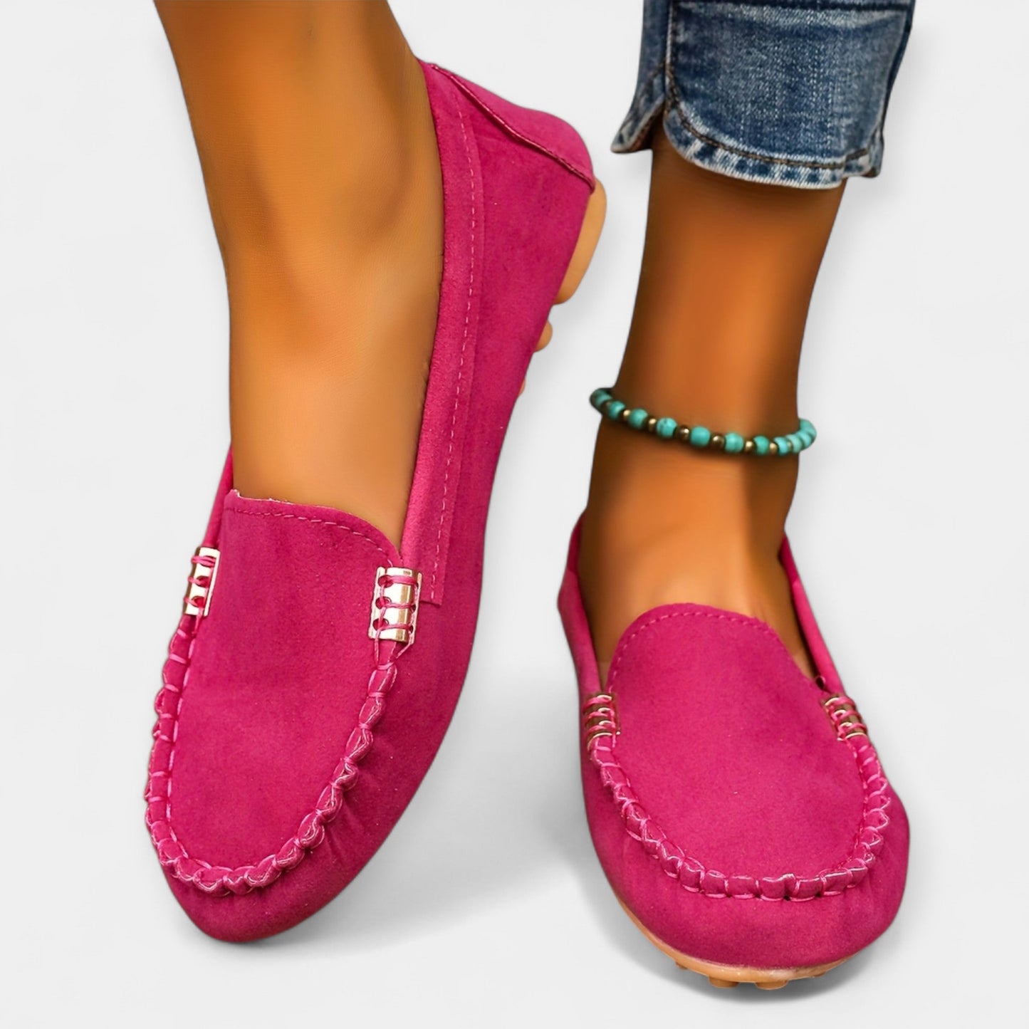 Metal Detaylı Loaferler