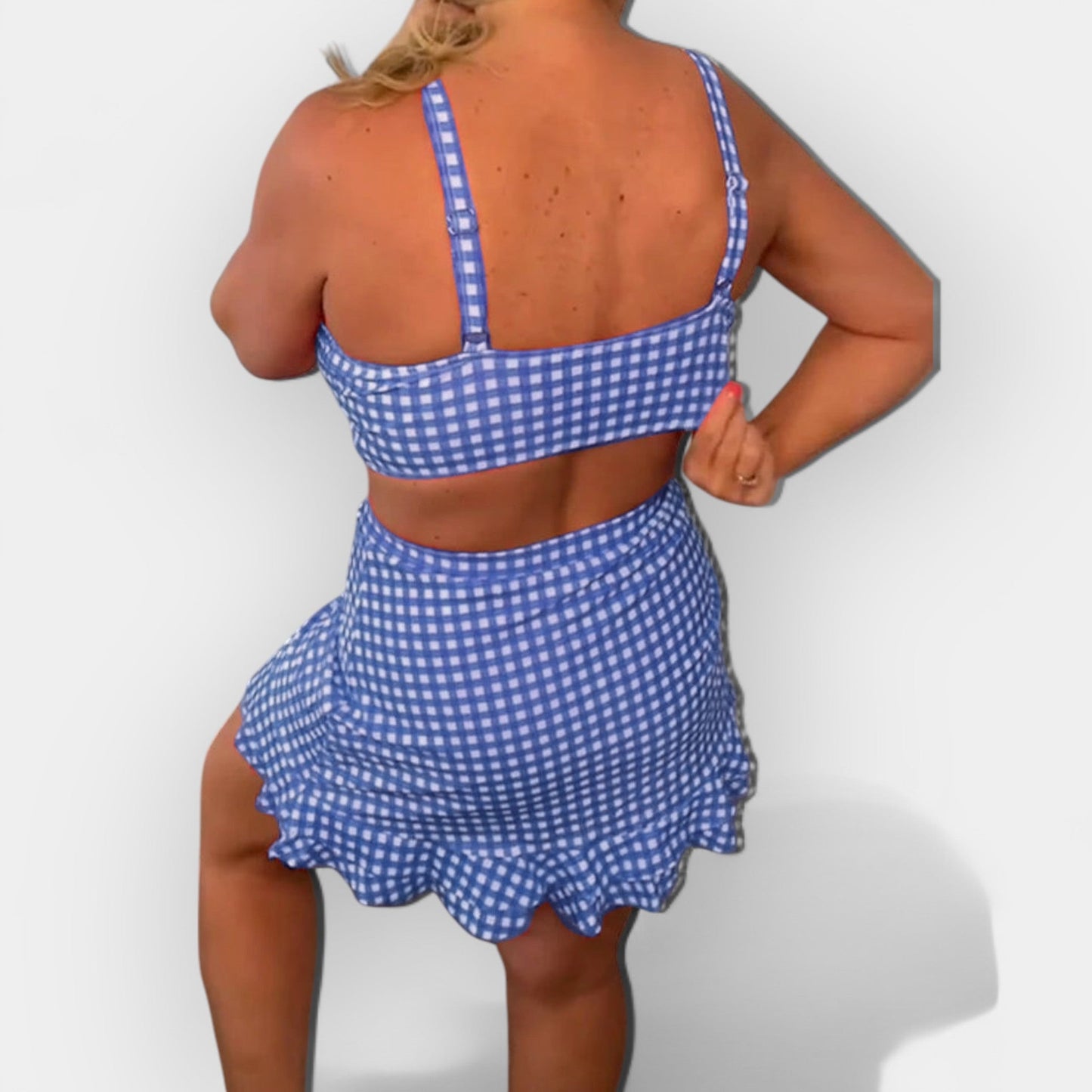 Ekose Bikini Etekli