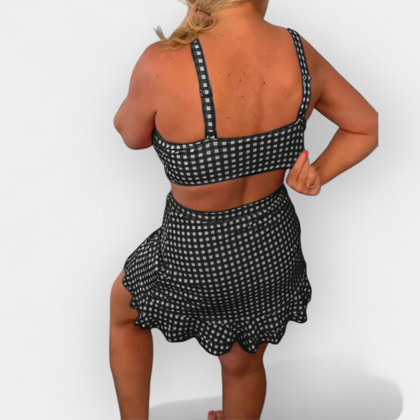 Ekose Bikini Etekli