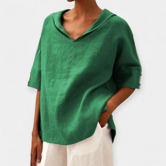 Linen Rahat Kesim Bluz