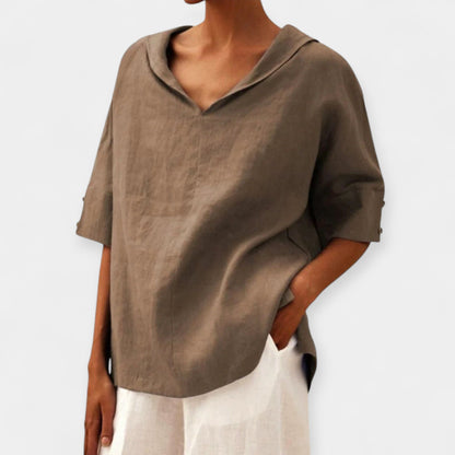 Linen Rahat Kesim Bluz