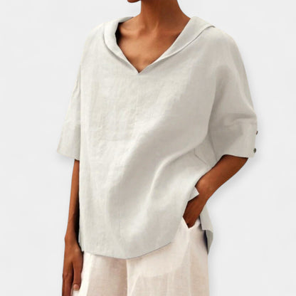 Linen Rahat Kesim Bluz