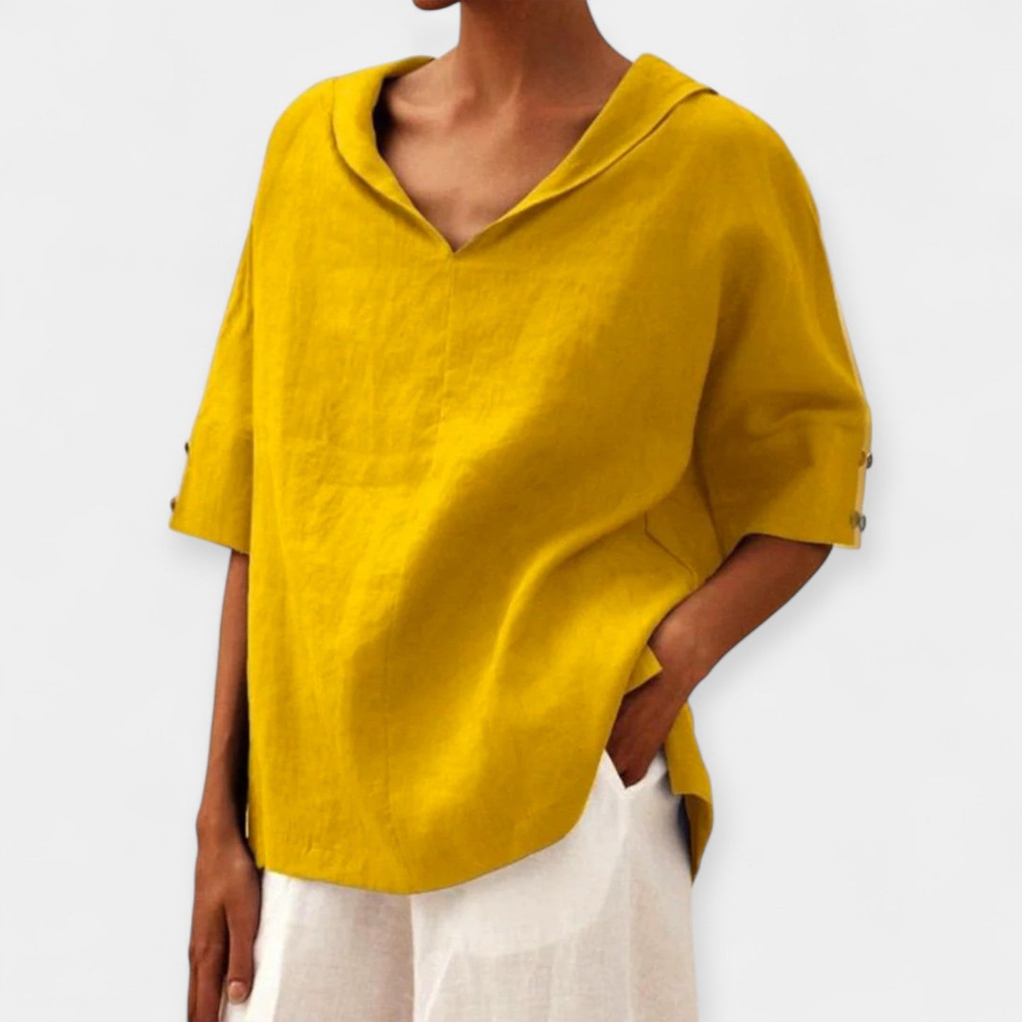 Linen Rahat Kesim Bluz