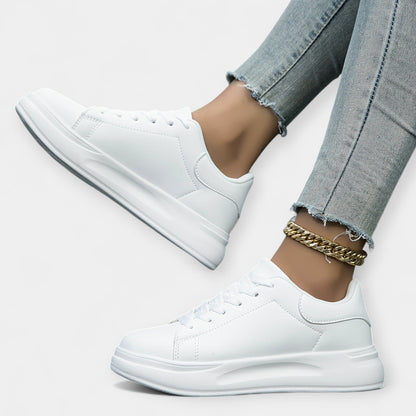 Beyaz Deri Sneakers