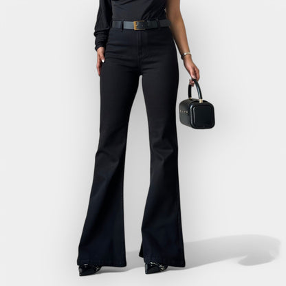Yüksek Bel Flare Jean