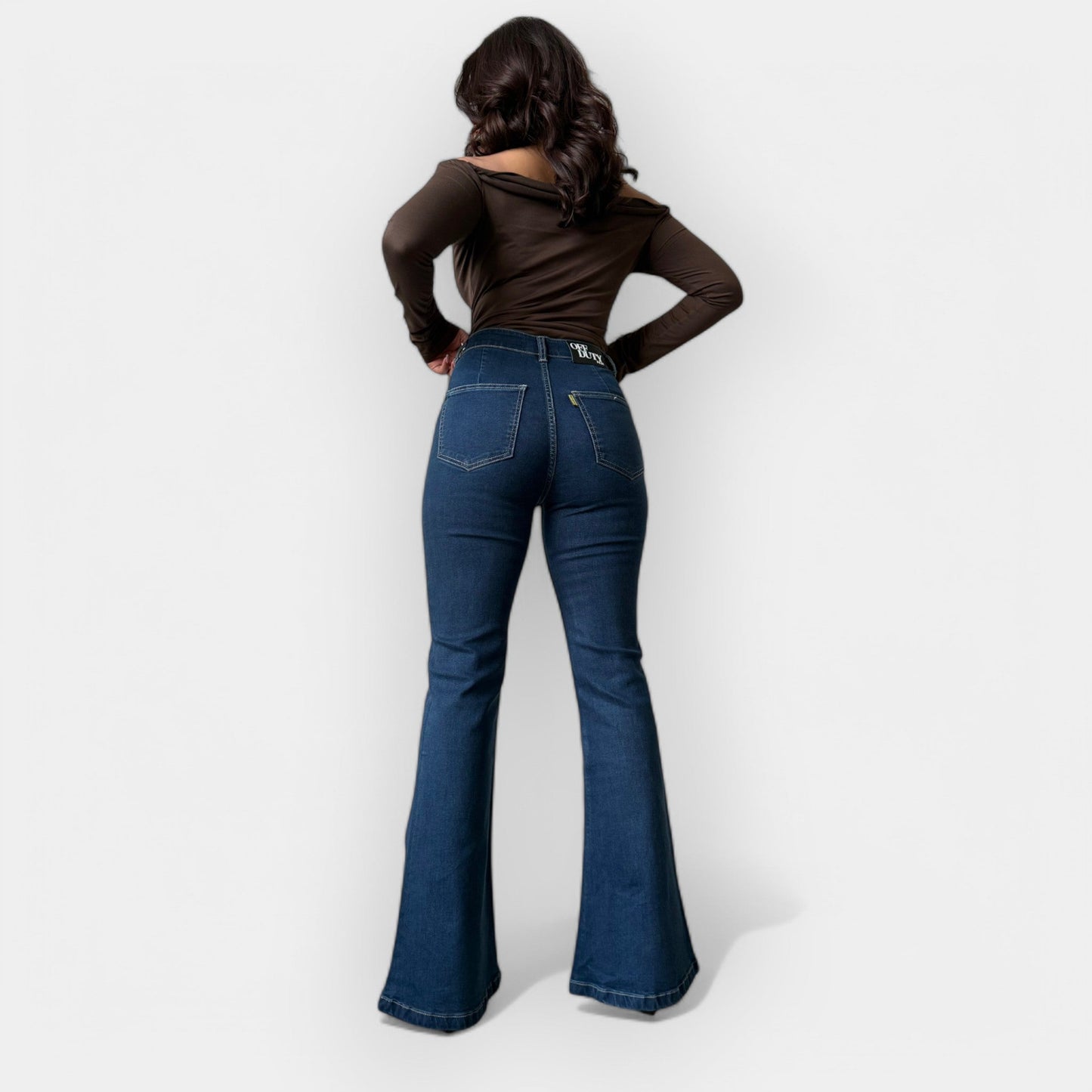 Yüksek Bel Flare Jean