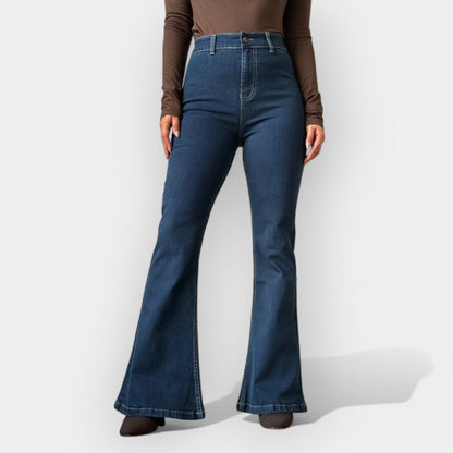 Yüksek Bel Flare Jean
