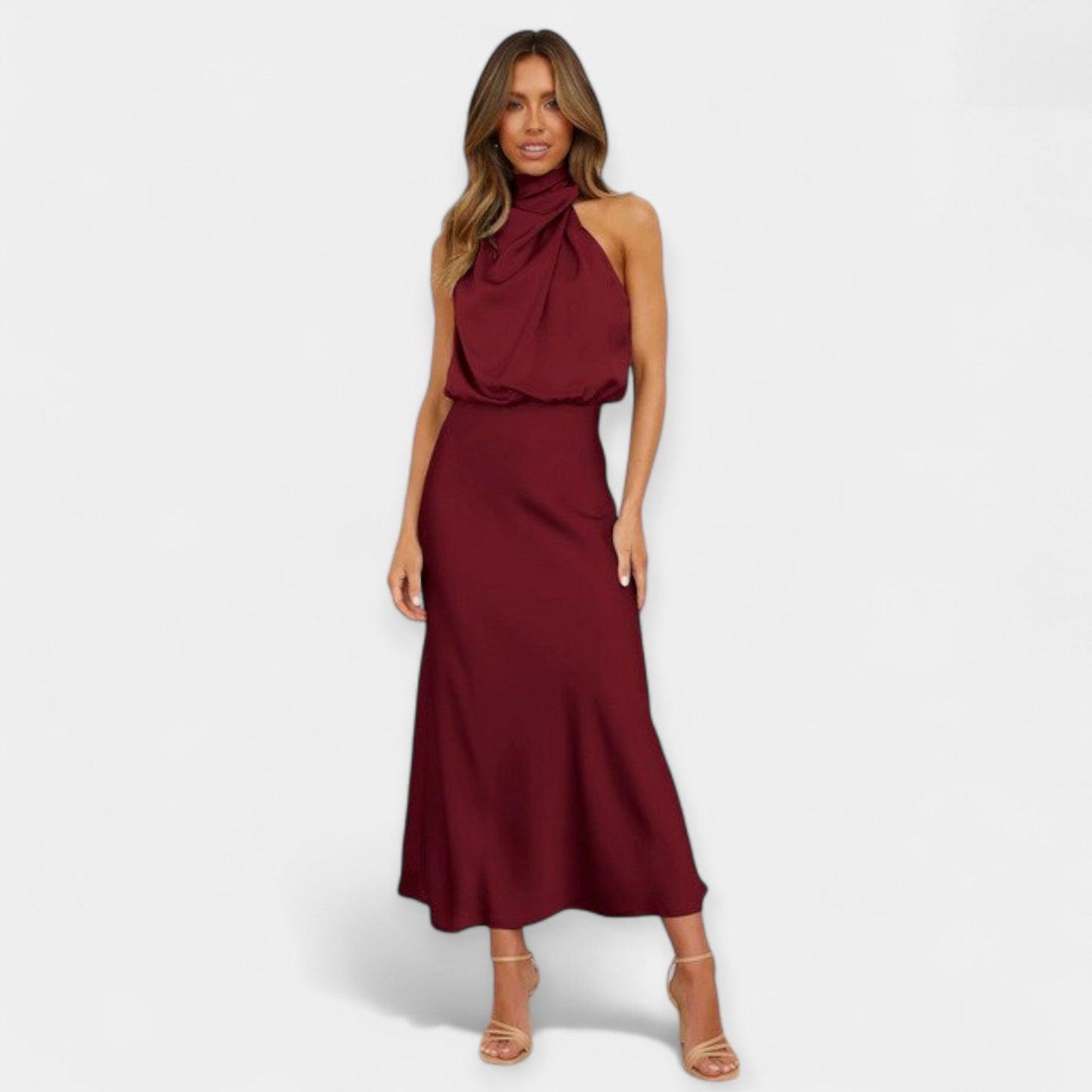 Maxi Off-Shoulder Elbise