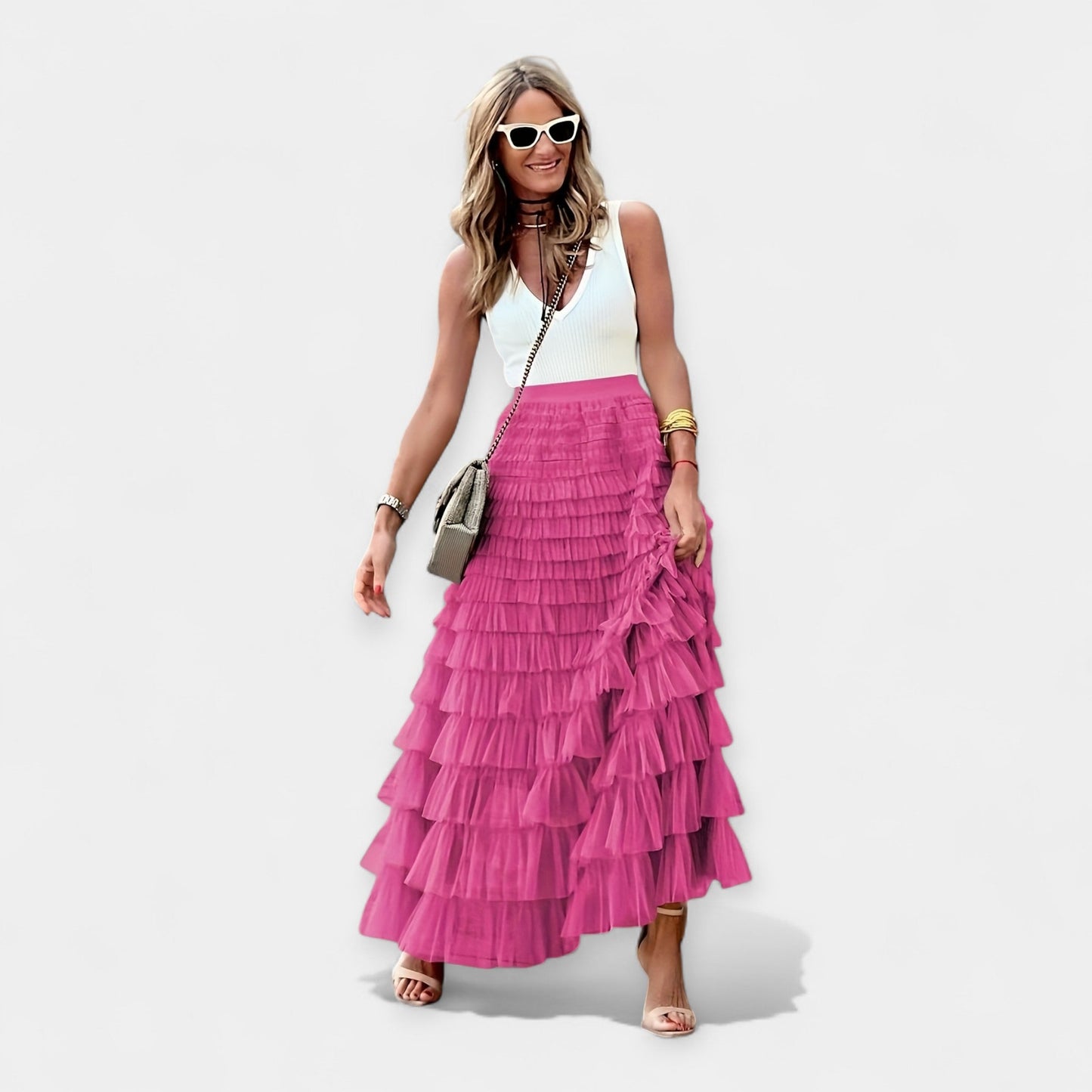 Boho File Detaylı Etek