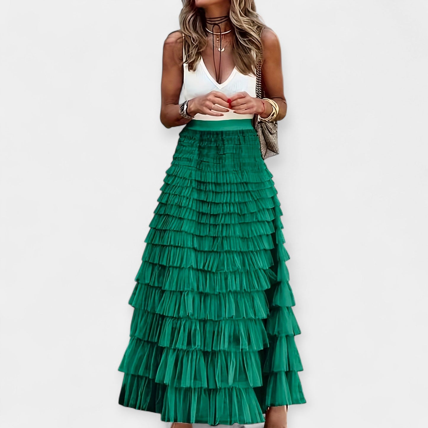 Boho File Detaylı Etek