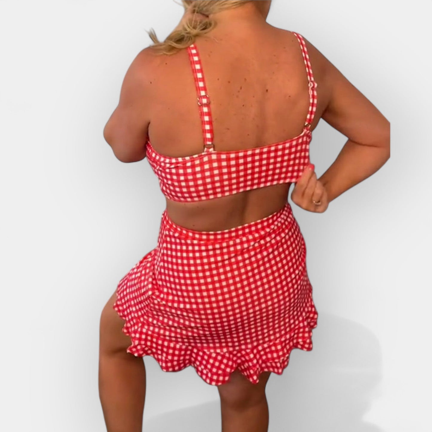 Ekose Bikini Etekli