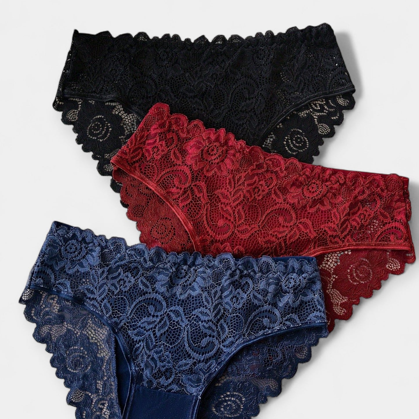 Dantel Detaylı 3'lü Slip Set