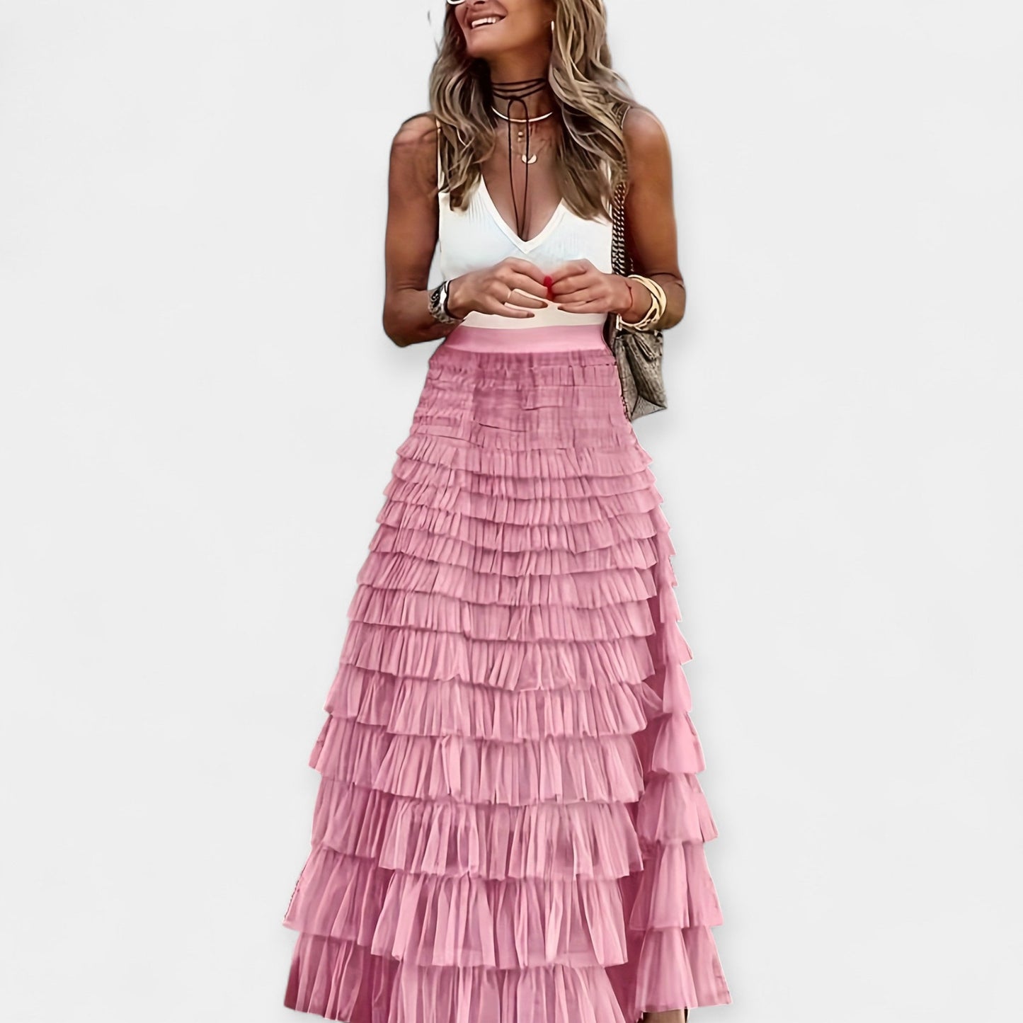 Boho File Detaylı Etek
