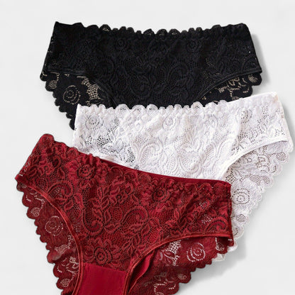Dantel Detaylı 3'lü Slip Set