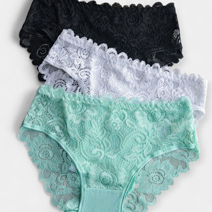 Dantel Detaylı 3'lü Slip Set