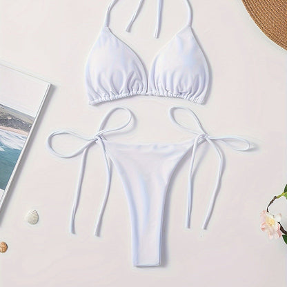 Halterli ve V Kesim Bikini